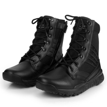 Hot Sell Black Leather Police Kampfstiefel Military Tactical Boots (2010)